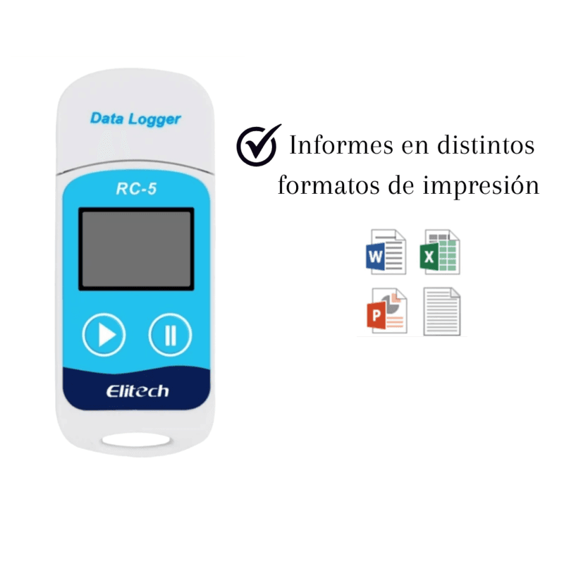 Registrador de datos de temperatura con pantalla lcd miniatura 2
