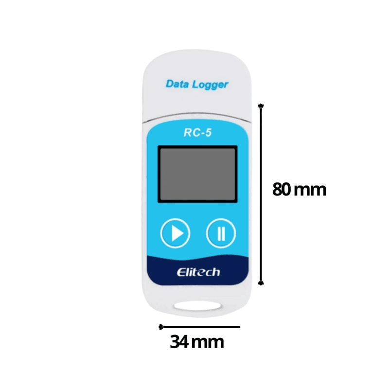 Registrador de datos de temperatura con pantalla lcd miniatura 3
